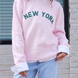 Women's Pink New York Sweatshirt